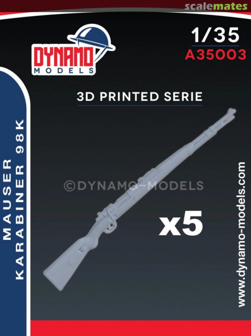 Boxart GERMAN MAUSER KARABINER 98K (5 GUNS) A35003 Dynamo Models