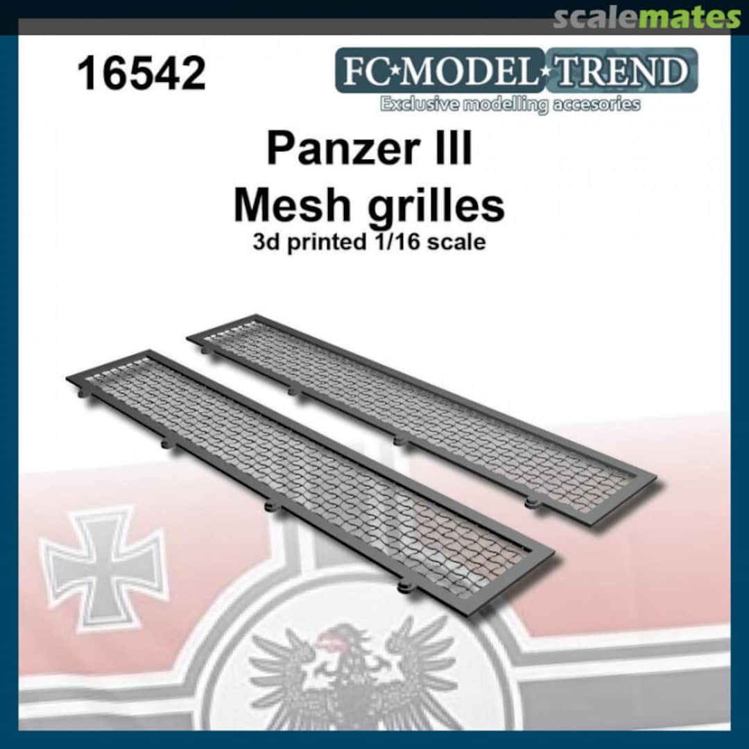 Boxart Panzer III / Stug III Mesh grilles 1:16 16542 FC Model Trend Boxart Panzer III / Stug III Mesh grilles 1:16 16542 FC Model Trend