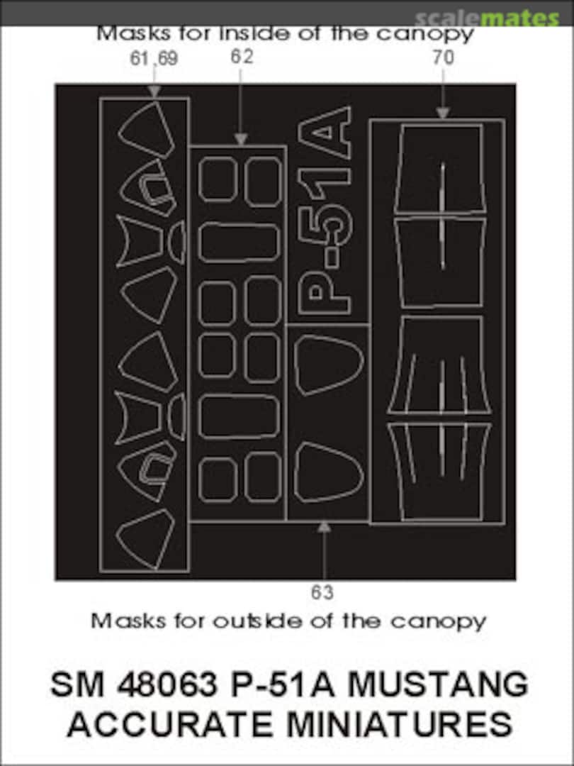 Boxart P-51A Mustang SM48063 Montex Boxart P-51A Mustang SM48063 Montex