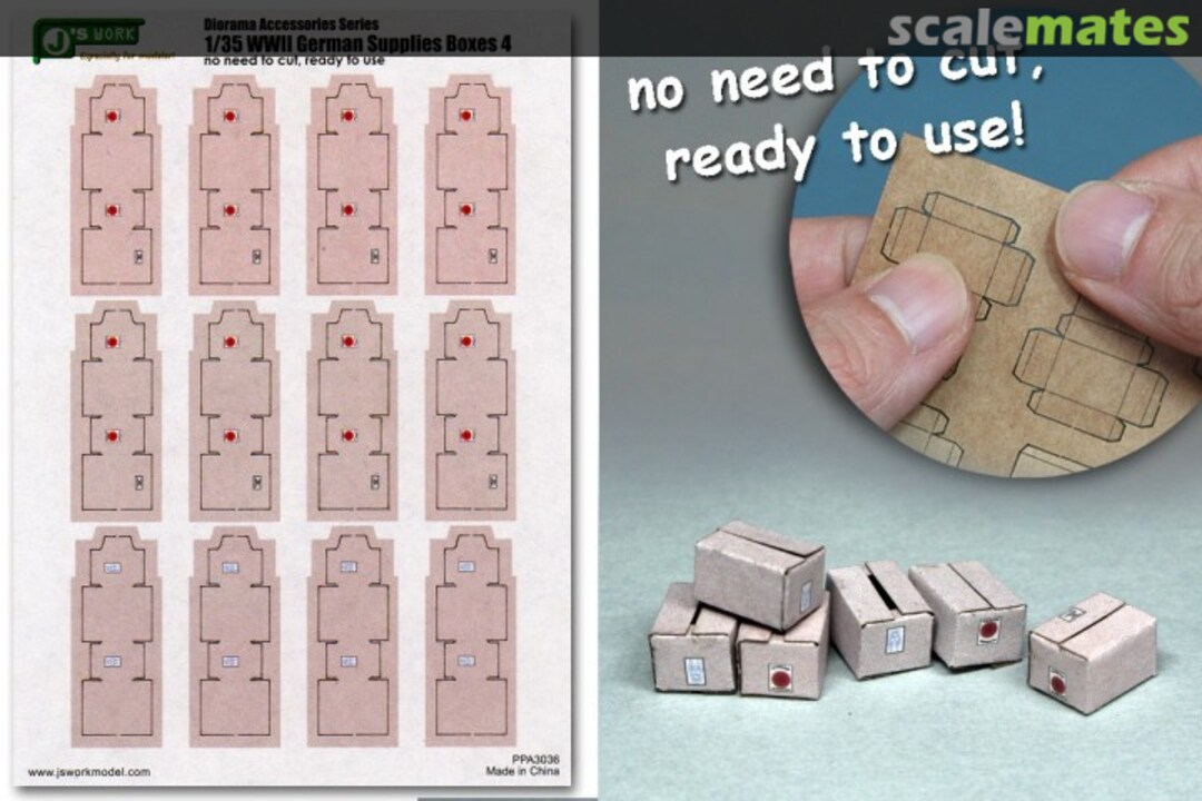 Boxart WWII German Supplies Boxes #4 PPA3036 J's Work