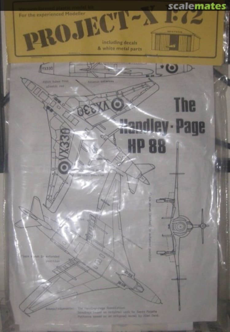 Boxart Handley-Page HP 88 PX 004 Maintrack Models Boxart Handley-Page HP 88 PX 004 Maintrack Models
