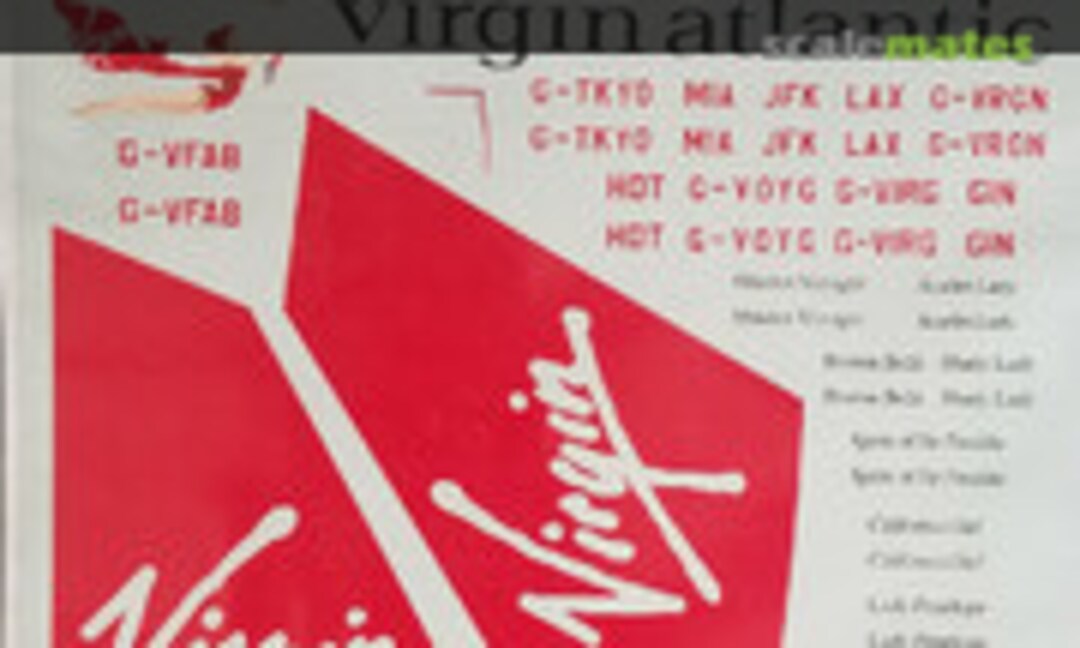 1:144 Virgin Atlantic 747s (Liveries Unlimited/Airway Graphics A4-073) A4-073