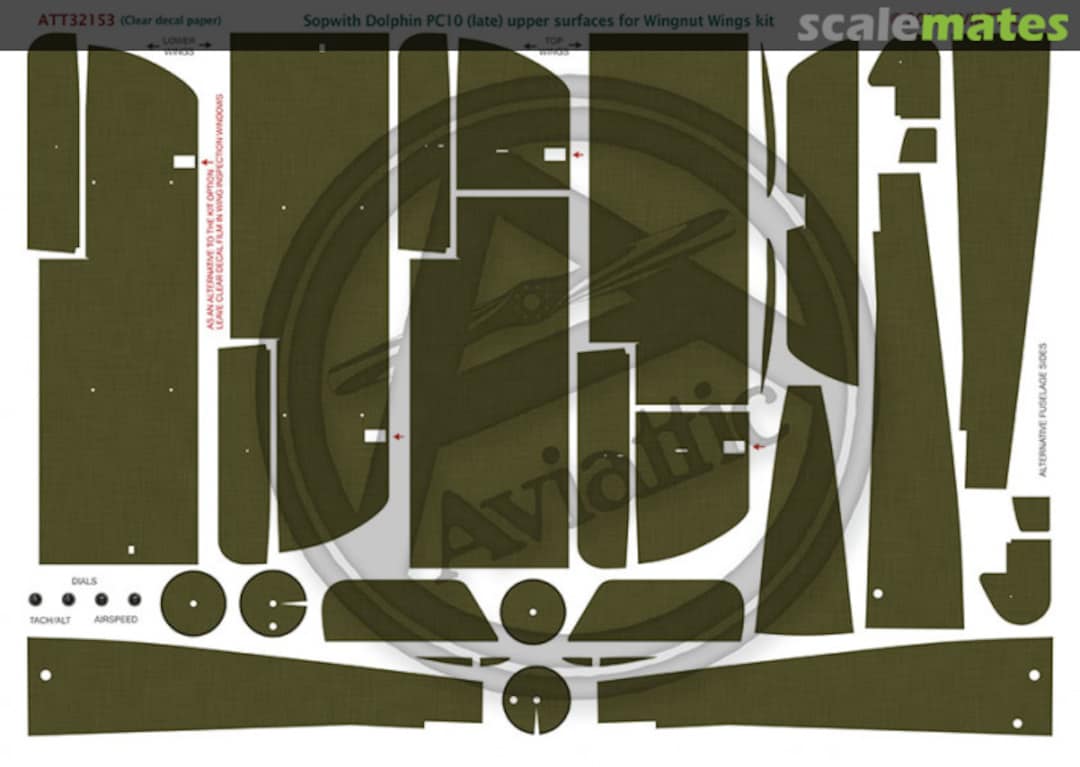 Boxart Sopwith Dolphin PC10 (late) upper surfaces ATT32153 Aviattic Boxart Sopwith Dolphin PC10 (late) upper surfaces ATT32153 Aviattic