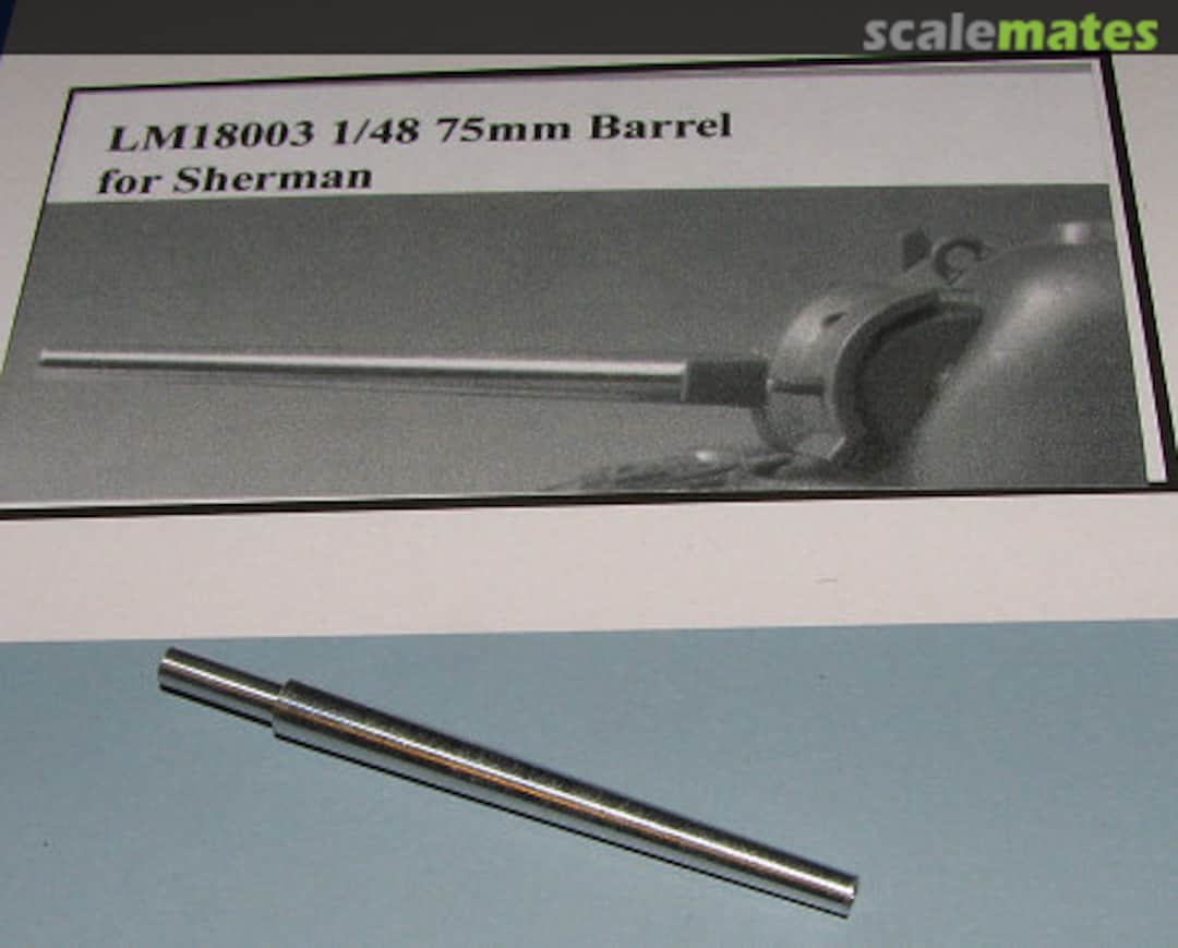 Boxart 75mm Barrel for Sherman LM18003 LionMarc Boxart 75mm Barrel for Sherman LM18003 LionMarc