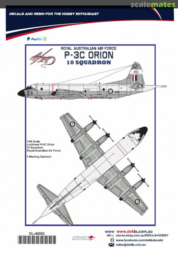 Boxart P-3C Orion DL48002 DEKL's