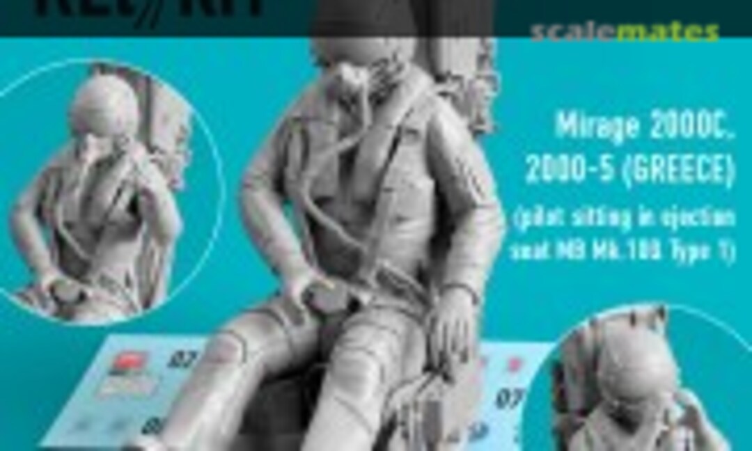 1:32 Mirage 2000C, 2000-5 (Greece) pilot sitting in ejection seat MB Mk.10Q (Type 1) (3D Printed) (ResKit RSF32-0009) RSF32-0009
