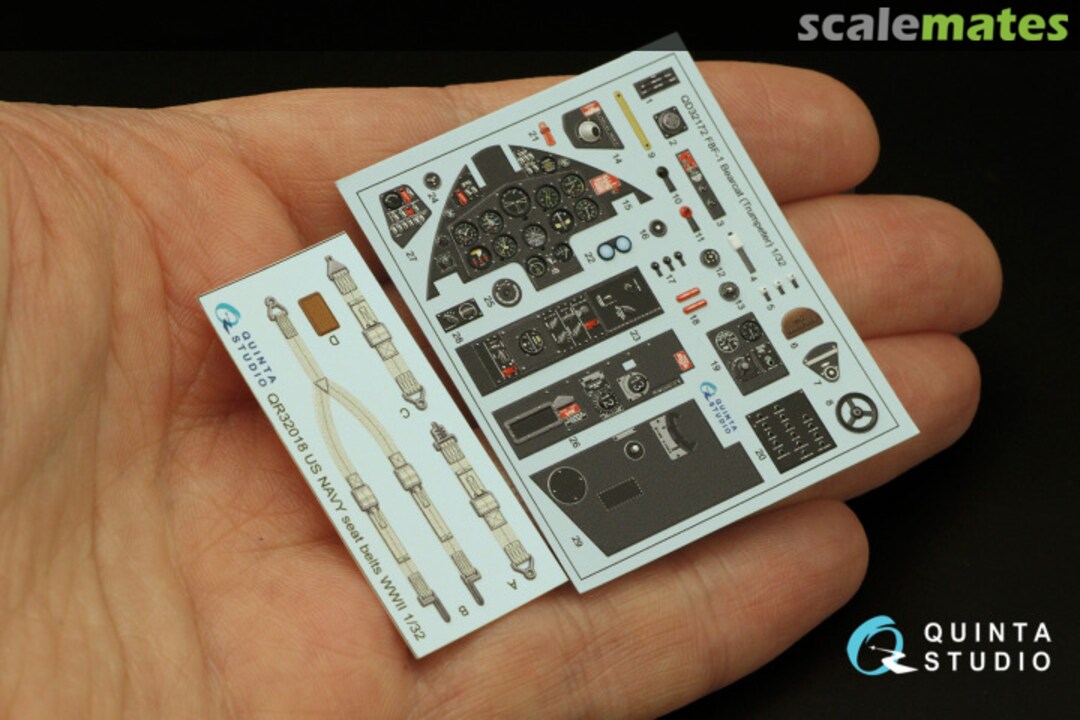 Contents F8F-1 Bearcat interior 3D decals QD32172 Quinta Studio Contents F8F-1 Bearcat interior 3D decals QD32172 Quinta Studio