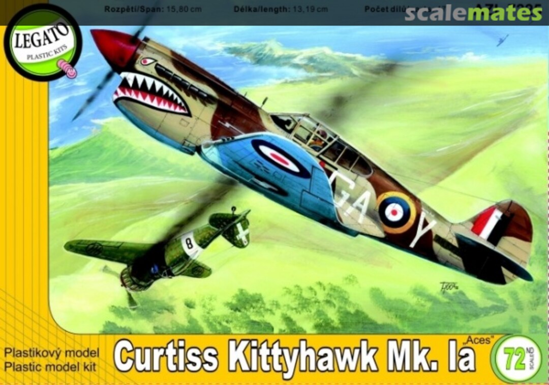 Boxart Curtiss Kittyhawk Mk.Ia "Aces" AZL 7225 Legato Plastic Kits Boxart Curtiss Kittyhawk Mk.Ia "Aces" AZL 7225 Legato Plastic Kits