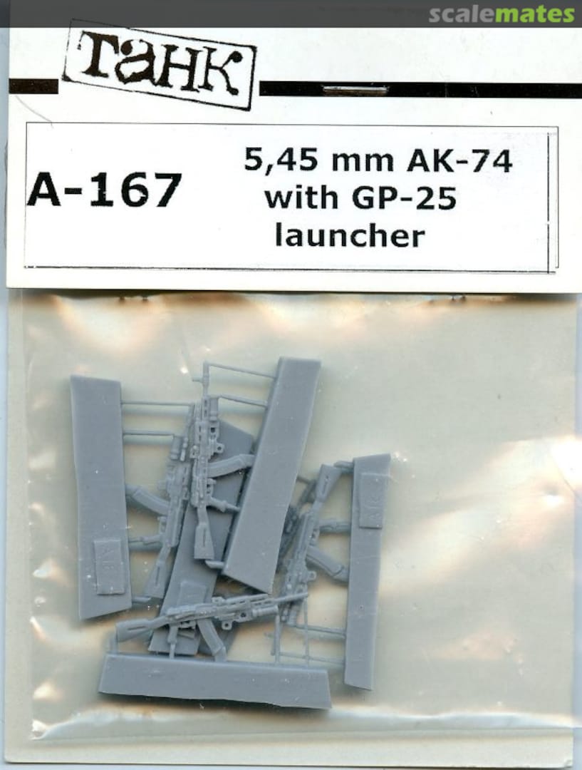Boxart 5,45 mm AK-74 with GP-25 Launcher TA167 Tank Boxart 5,45 mm AK-74 with GP-25 Launcher TA167 Tank