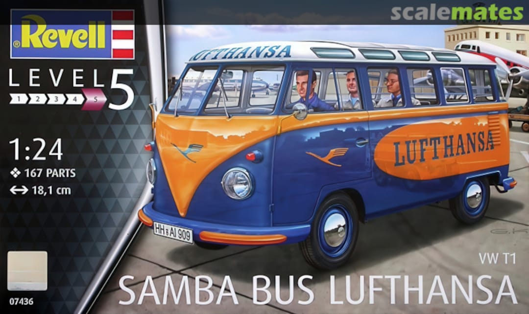 Boxart VW T1 Samba Bus Lufthansa 07436 Revell