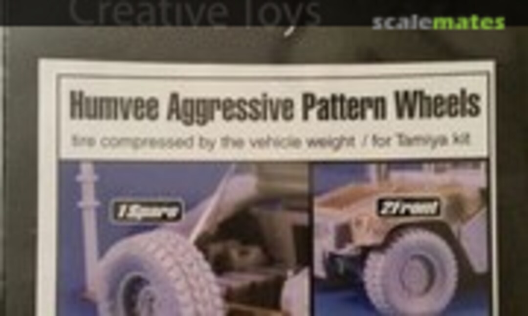 1:48 Humvee Aggressive Pattern Wheels (DToys DT48-001) DT48-001