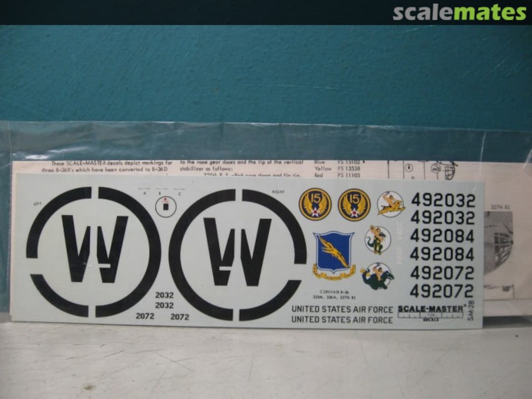 Boxart Convair B-36D Peacemaker SM-28 Scale-Master Boxart Convair B-36D Peacemaker SM-28 Scale-Master