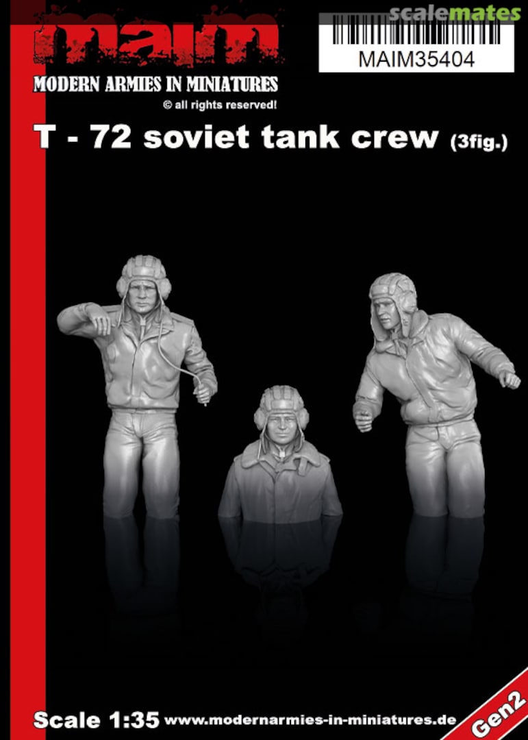 Boxart T-72 Soviet Tank Crew #1 (leaning Commander) MAIM35404 MAiM