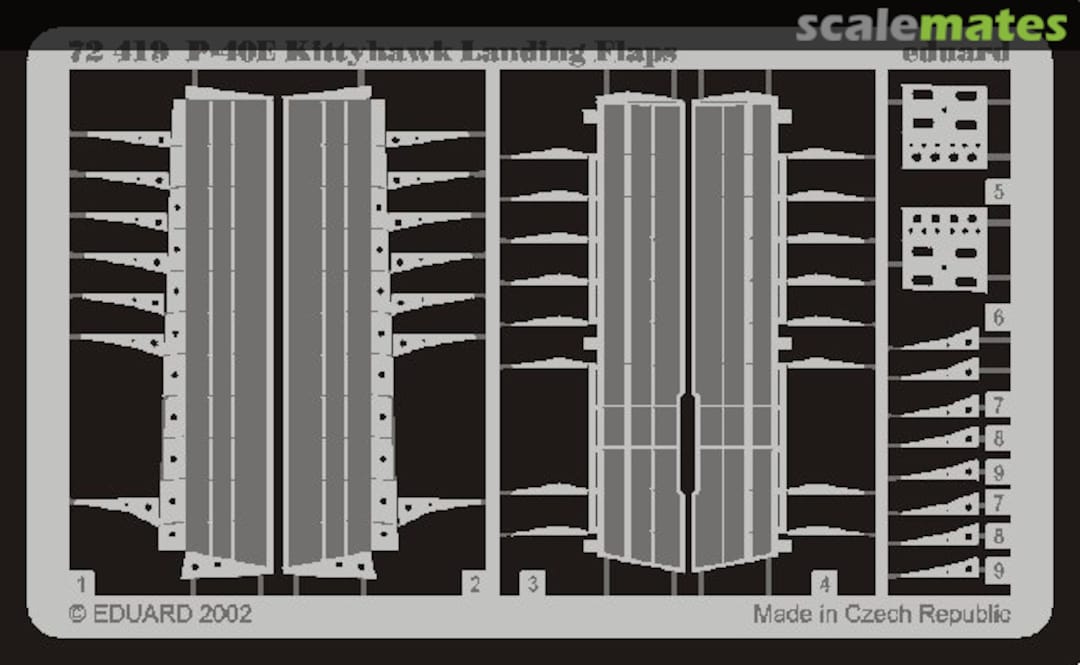 Boxart P-40E landing flaps 72419 Eduard Boxart P-40E landing flaps 72419 Eduard