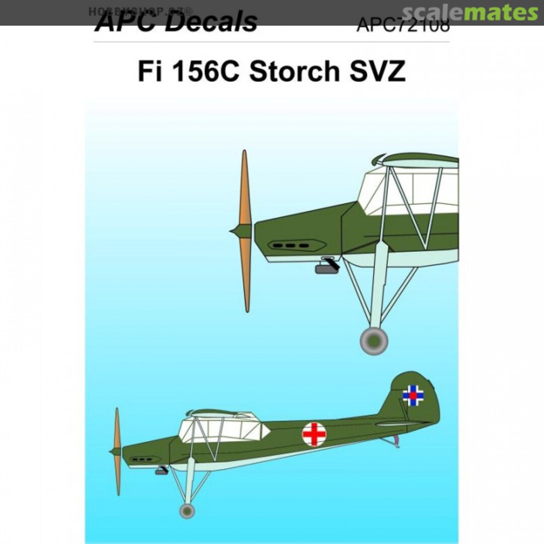 Boxart Fieseler Fi 156 Štorch SVZ APC72108 APC Decals Boxart Fieseler Fi 156 Štorch SVZ APC72108 APC Decals