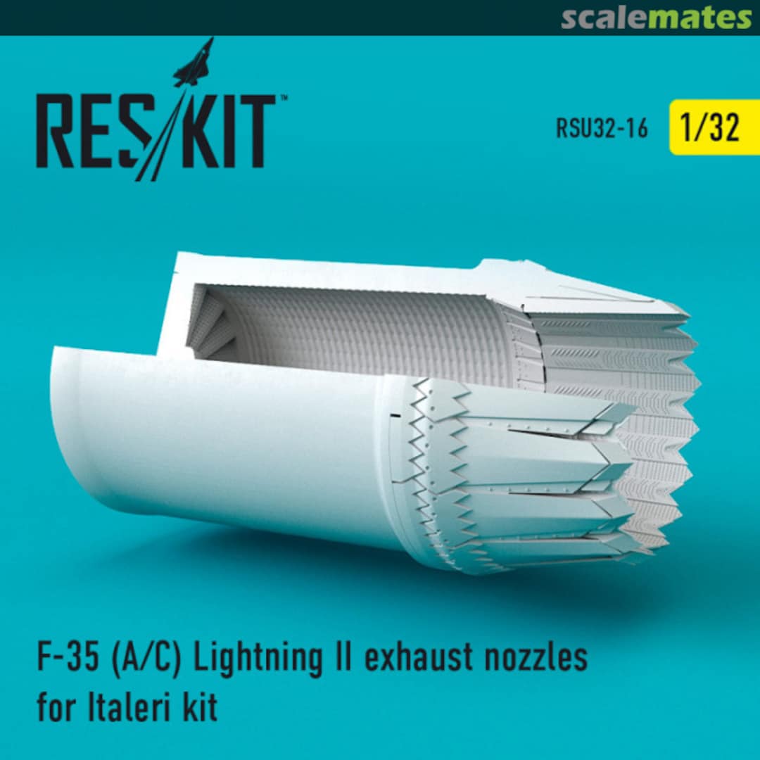 Boxart F-35 (A/C) Lightning II exhaust nozzles RSU32-0016 ResKit Boxart F-35 (A/C) Lightning II exhaust nozzles RSU32-0016 ResKit