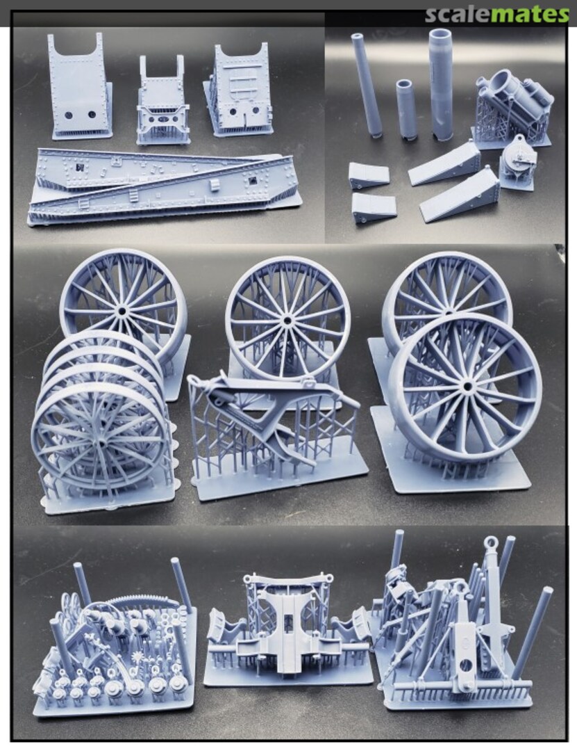 Contents US 6" Gun Model 1905 in Model 1917 Carriage w/Gun Transport Wagon 35905 Panzer Concepts