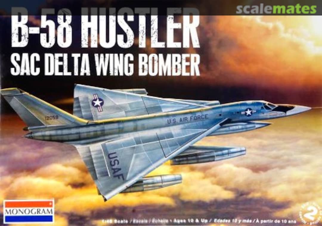 Boxart B-58 Hustler 85-5713 Monogram Boxart B-58 Hustler 85-5713 Monogram