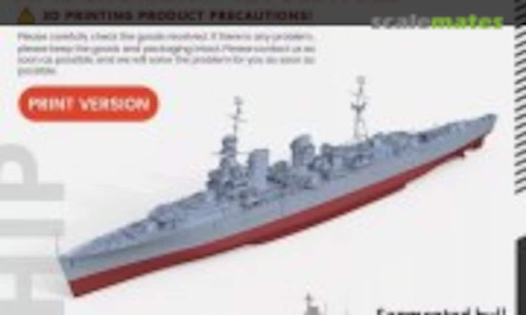 1:350 HMS Hawkins 1942 (SSMODEL SSC350561S-A) SSC350561S-A