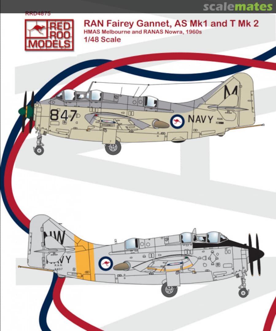 Boxart RAN Fairey Gannet, AS Mk1 & T Mk2 RRD4875 Red Roo Models Boxart RAN Fairey Gannet, AS Mk1 & T Mk2 RRD4875 Red Roo Models