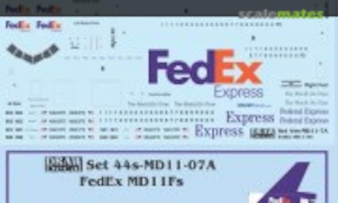 1:144 FedEx MD11Fs (Draw Decal 44-MD11-07A) 44-MD11-07A