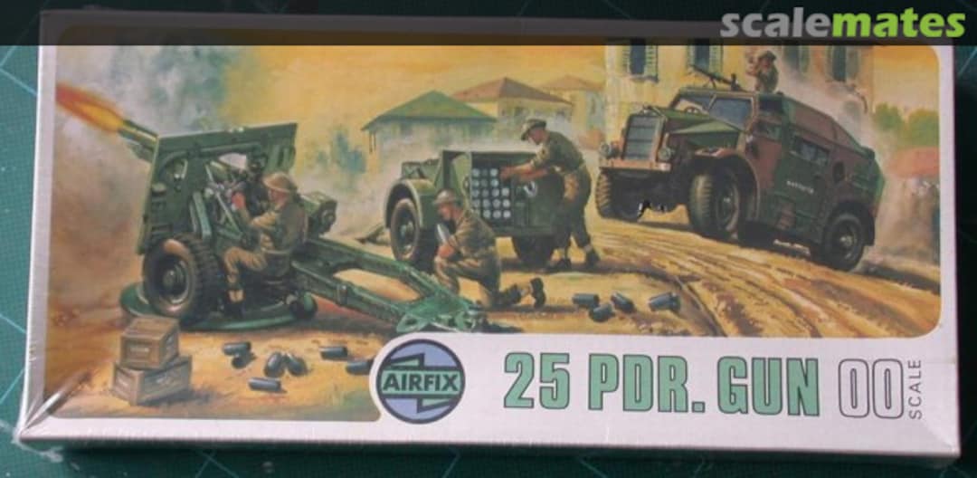 Boxart 25 PDR. Gun and Quad 01305-5 Airfix Boxart 25 PDR. Gun and Quad 01305-5 Airfix