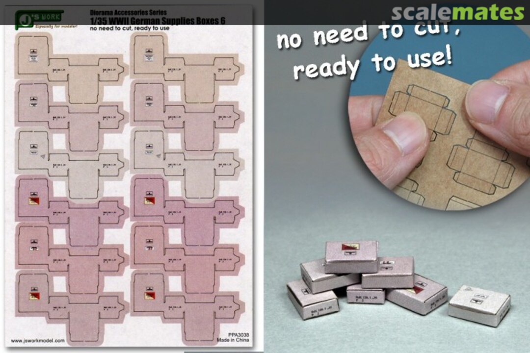 Boxart WWII German Supplies Boxes #6 PPA3038 J's Work