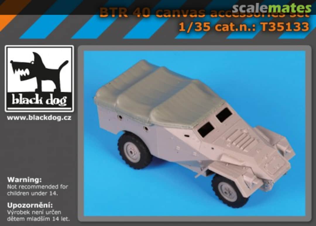 Boxart BTR 40 canvas accessories set T35133 Black Dog Boxart BTR 40 canvas accessories set T35133 Black Dog