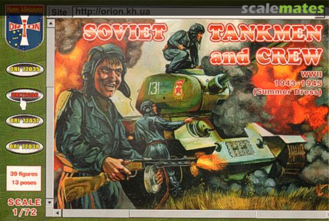 Boxart Soviet Tankmen and Crew ORI 72036 Orion/Haron