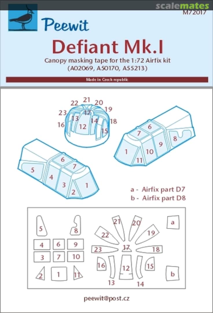 Boxart Boulton-Paul Defiant Mk.I M72017 Peewit Boxart Boulton-Paul Defiant Mk.I M72017 Peewit