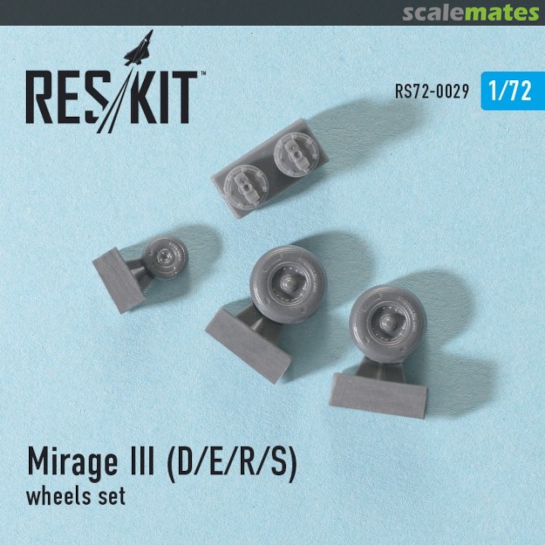 Boxart Mirage III (D/E/R/S) - wheels set RS72-0029 ResKit Boxart Mirage III (D/E/R/S) - wheels set RS72-0029 ResKit