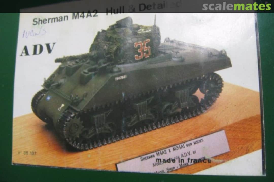 Boxart Sherman M4A2 Hull & Detailed 35107 ADV Azimut Boxart Sherman M4A2 Hull & Detailed 35107 ADV Azimut