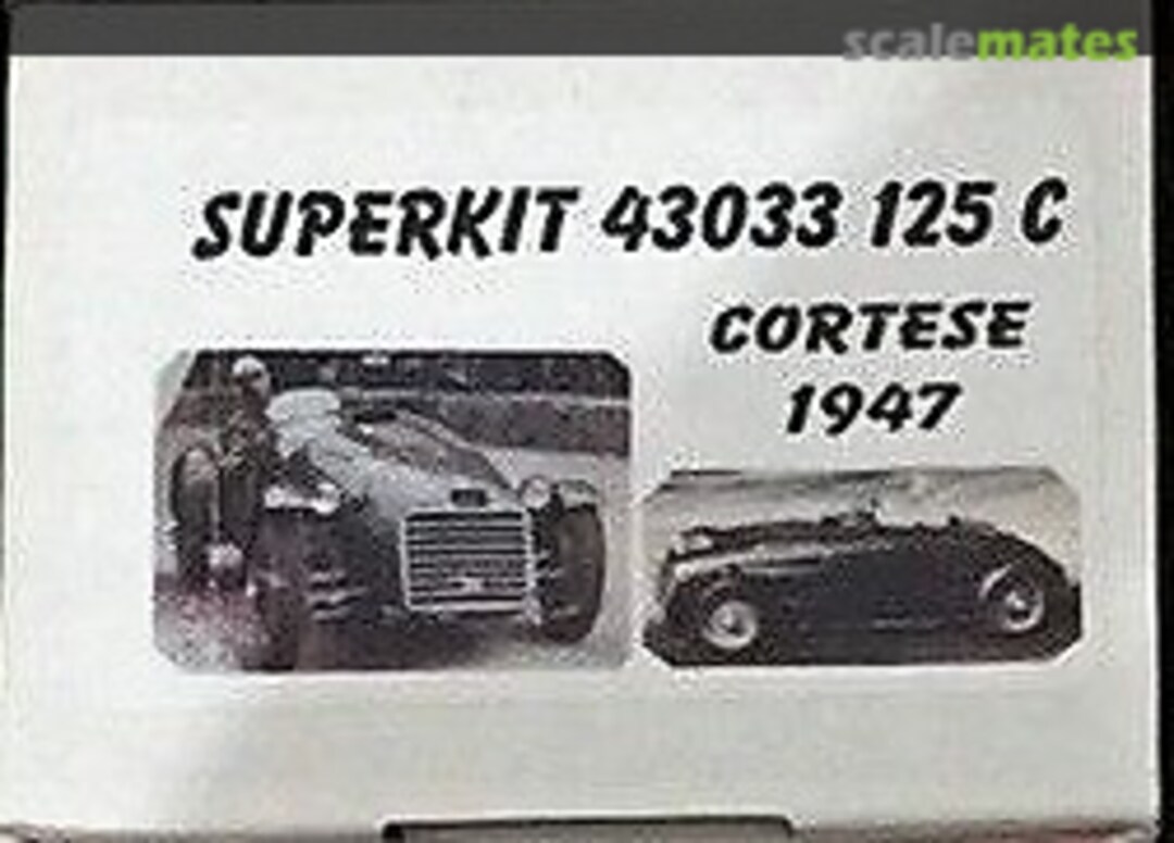 Boxart Ferrari 125 C #01C SUPERKIT43033 MG Model Plus