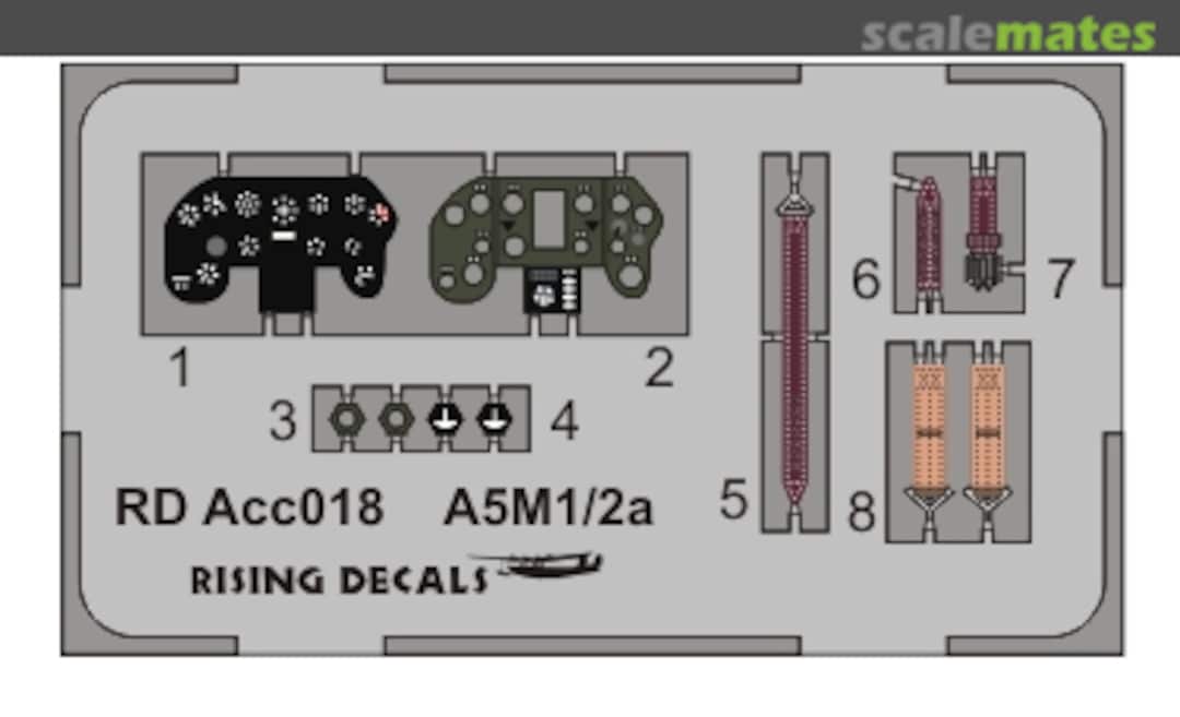 Boxart Instrument Panel for A5M1 AviModel kit Acc-018 Rising Decals Boxart Instrument Panel for A5M1 AviModel kit Acc-018 Rising Decals