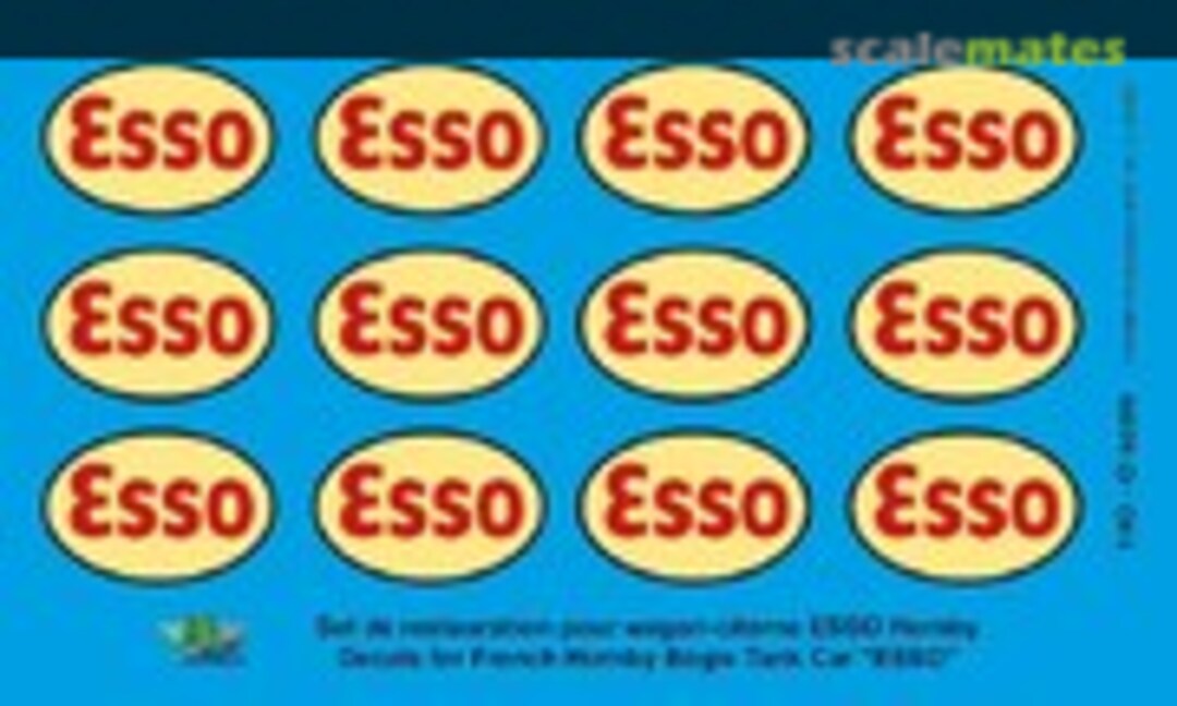 1:43 Set de restauration pour wagon-citerne ESSO Hornby (FFSMC Productions T 43-002) T 43-002