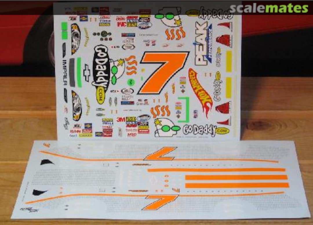 Boxart #7 Go Daddy PS-91 Powerslide Decals Boxart #7 Go Daddy PS-91 Powerslide Decals