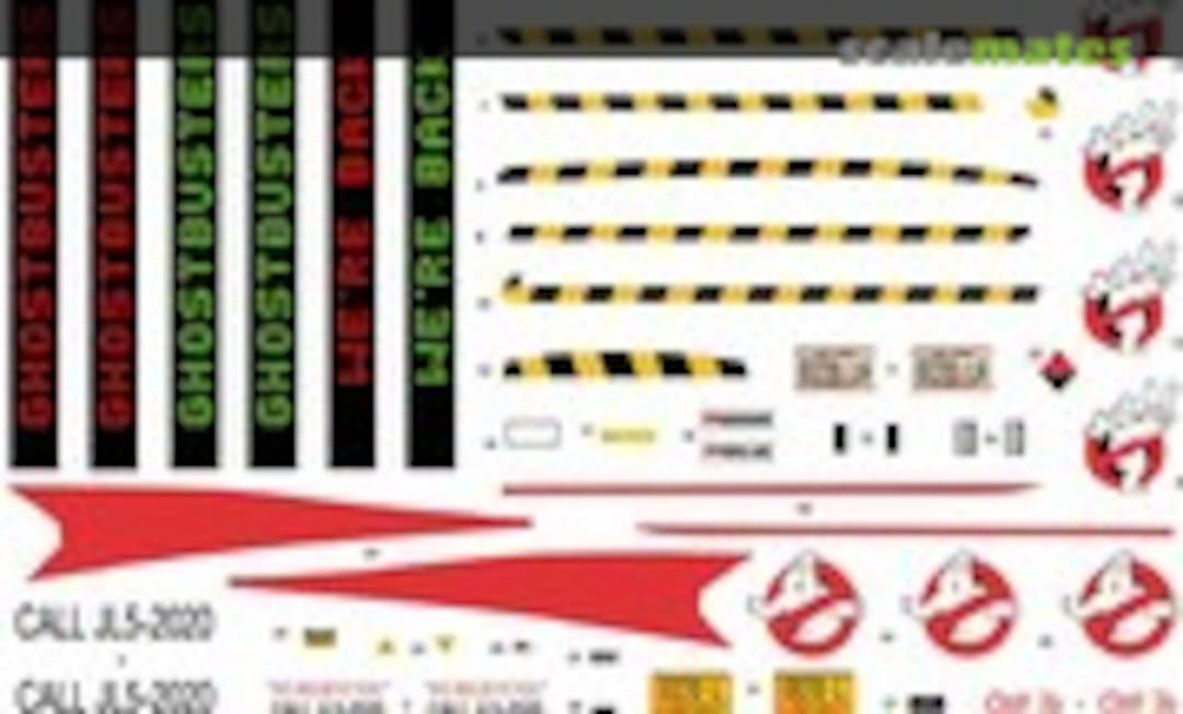 1:25 Replacement Decals for the ECTO1A (HDA Modelworx IN0551) IN0551