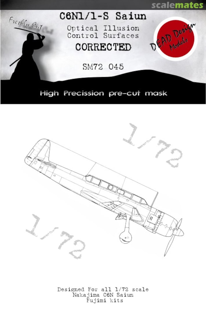 Boxart Nakajima C6N Saiun Control Surfaces SM72045 DEAD Design Models Boxart Nakajima C6N Saiun Control Surfaces SM72045 DEAD Design Models
