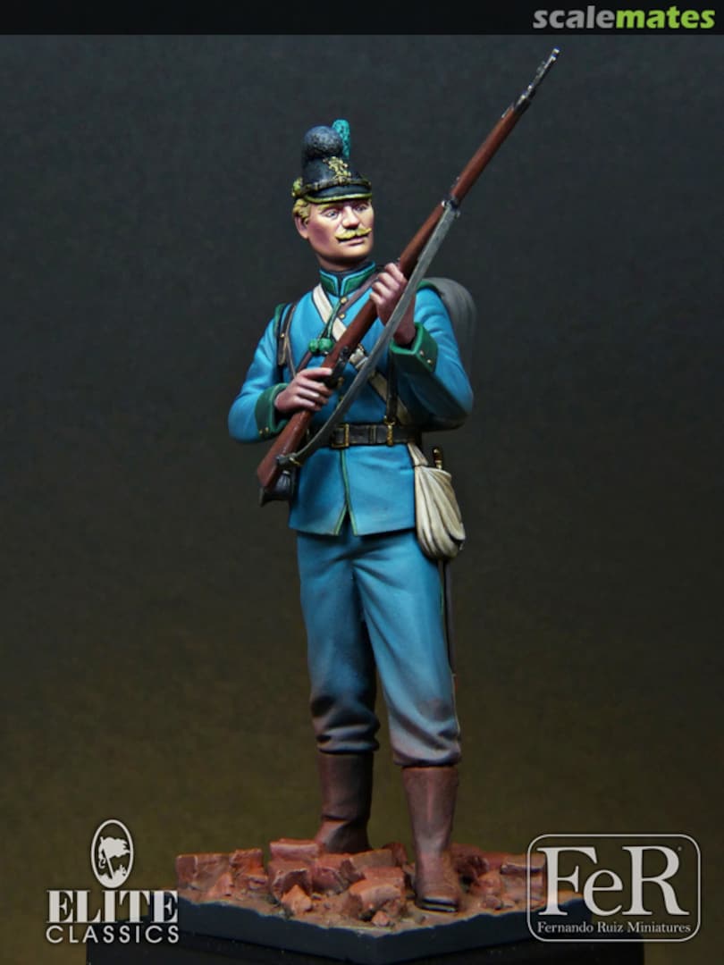 Boxart Private, 9th Battalion of Bavarian Jagers DH/70.18 FeR Miniatures Boxart Private, 9th Battalion of Bavarian Jagers DH/70.18 FeR Miniatures