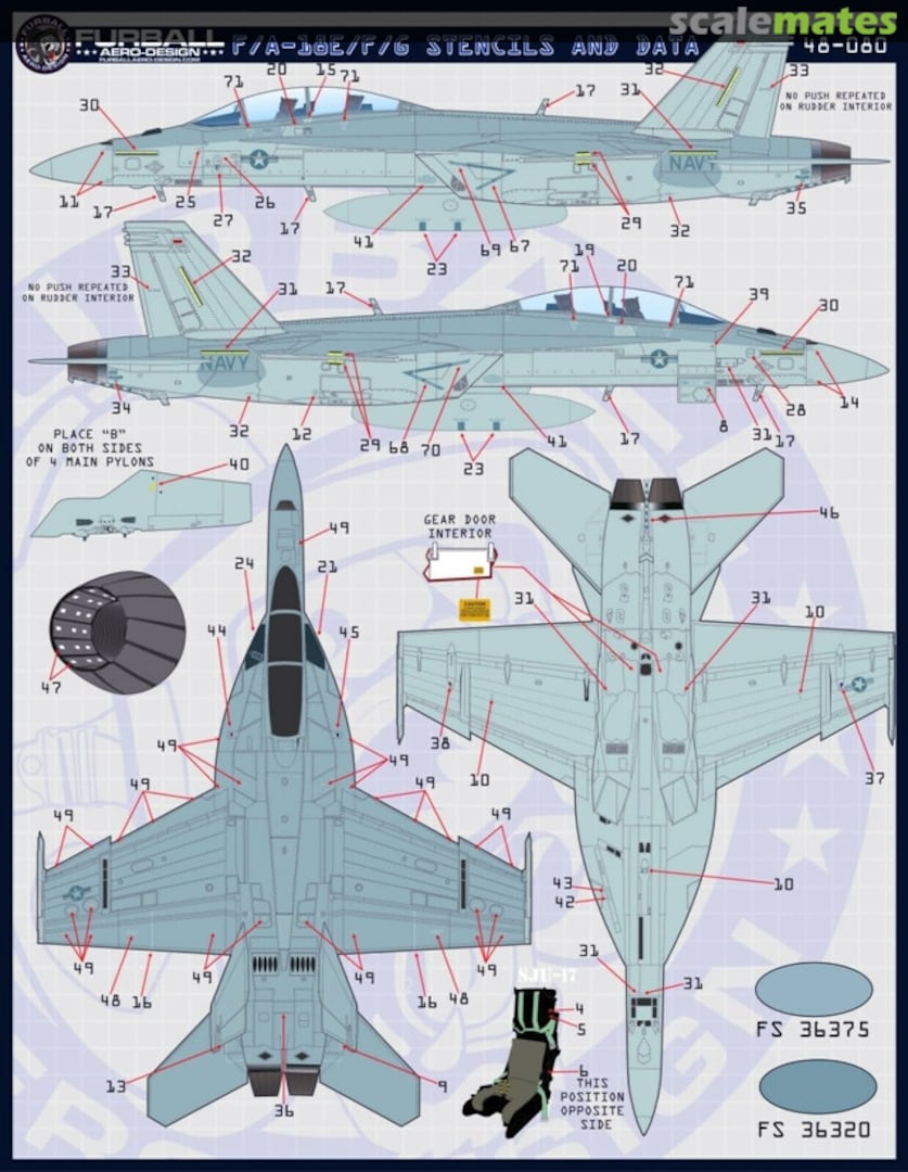 Boxart F/A-18E/F/G Stencils and Data 48-080 Furball Aero-Design Boxart F/A-18E/F/G Stencils and Data 48-080 Furball Aero-Design