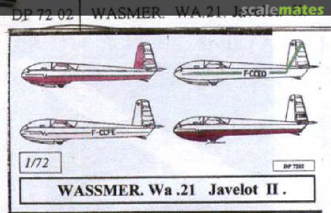Boxart Wassmer WA 21 Javelot II DP 7202 Dujin Boxart Wassmer WA 21 Javelot II DP 7202 Dujin