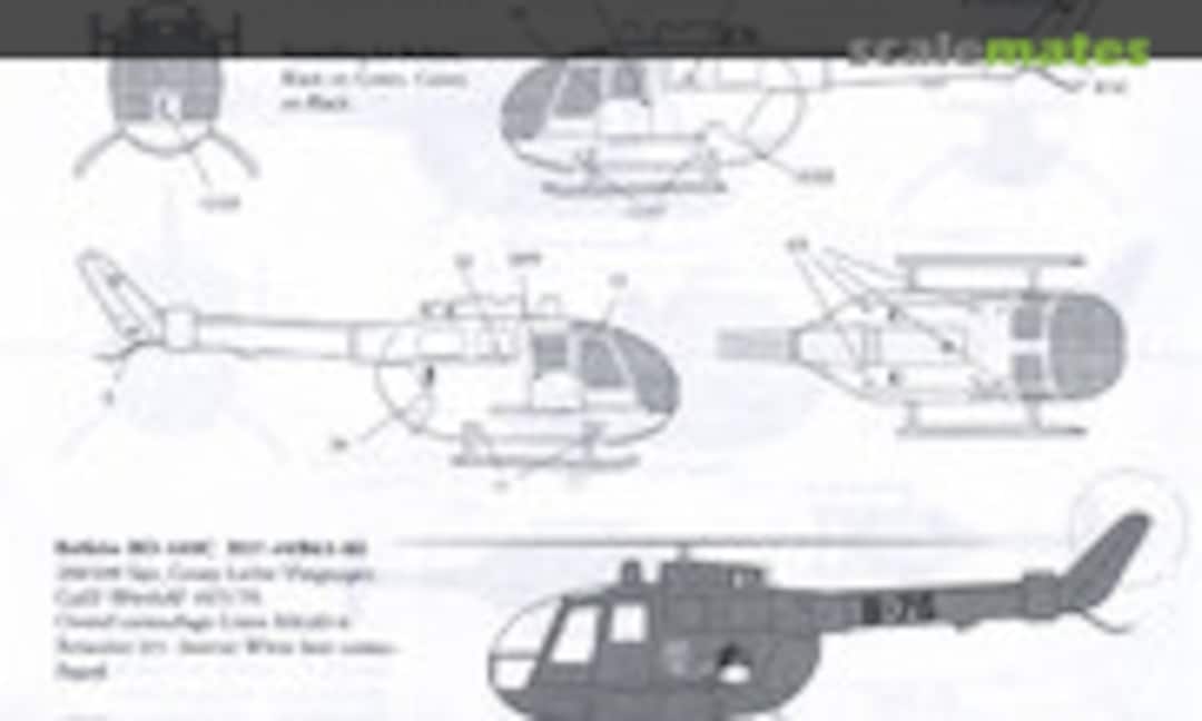 1:72 RNethAF Bo-105 Bölkow, Harvard IIB RNethNavy, LSK, Tiger Moth LSK (Dutch Decal 72040) 72040