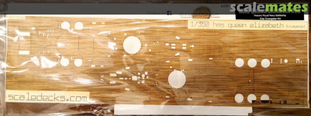 Boxart HMS Queen Elizabeth wooden deck LCD-61 Scaledecks.com Boxart HMS Queen Elizabeth wooden deck LCD-61 Scaledecks.com