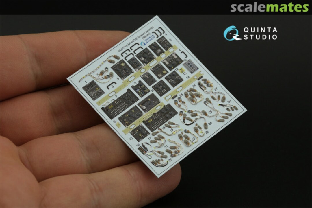 Contents AH-64D/E EFAB interior 3D decals (Extended forward avionics bays) QD35118 Quinta Studio Contents AH-64D/E EFAB interior 3D decals (Extended forward avionics bays) QD35118 Quinta Studio