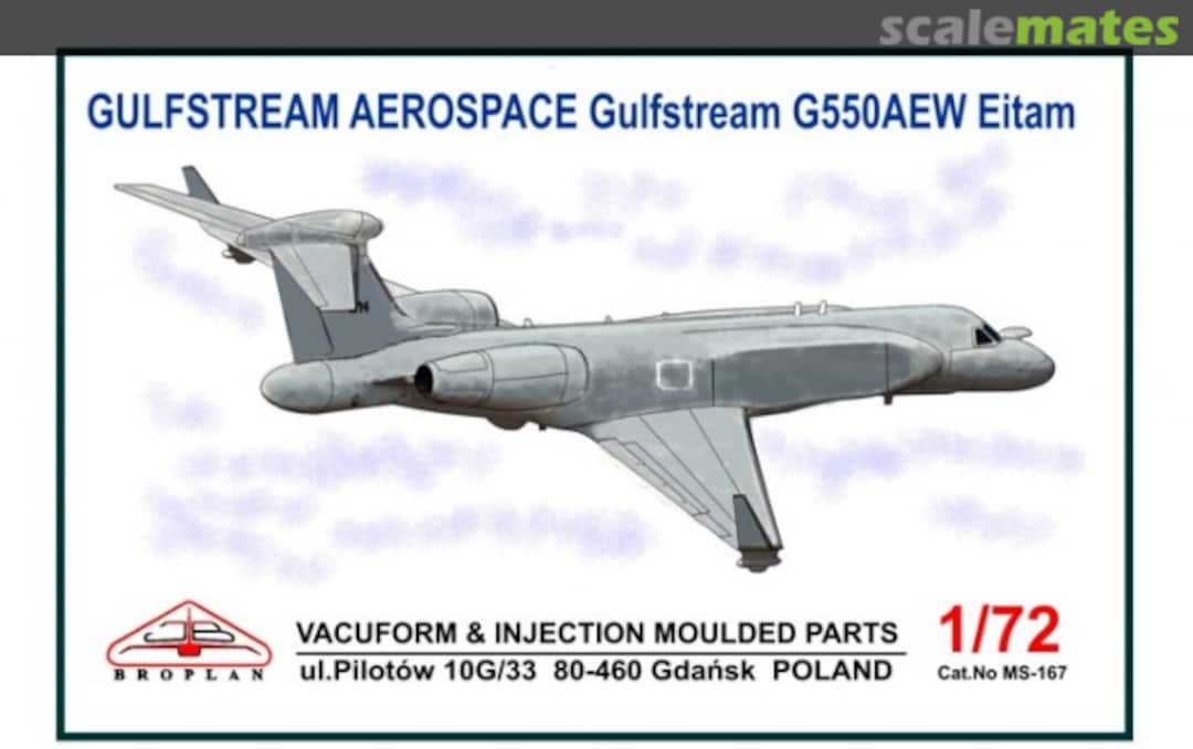 Boxart Gulfstream Aerospace Gulfstream G550AEW Eitam MS-167 Broplan Boxart Gulfstream Aerospace Gulfstream G550AEW Eitam MS-167 Broplan