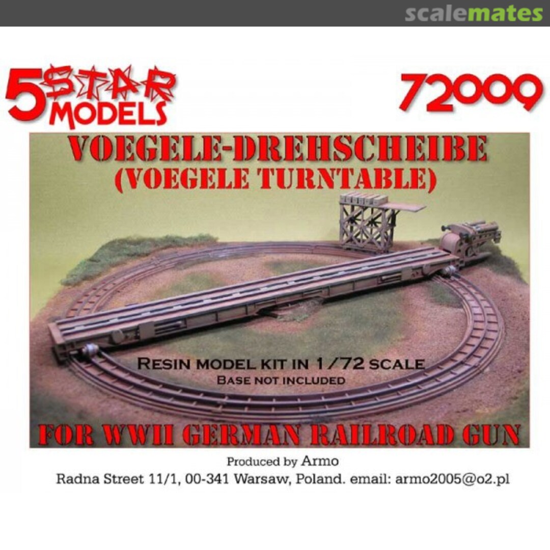 Boxart Voegele Turntable for Railroad Guns 72009 5 Star Models Boxart Voegele Turntable for Railroad Guns 72009 5 Star Models