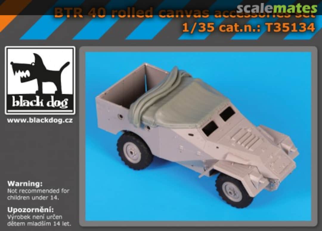 Boxart BTR 40 rolled canvas accessories set T35134 Black Dog Boxart BTR 40 rolled canvas accessories set T35134 Black Dog