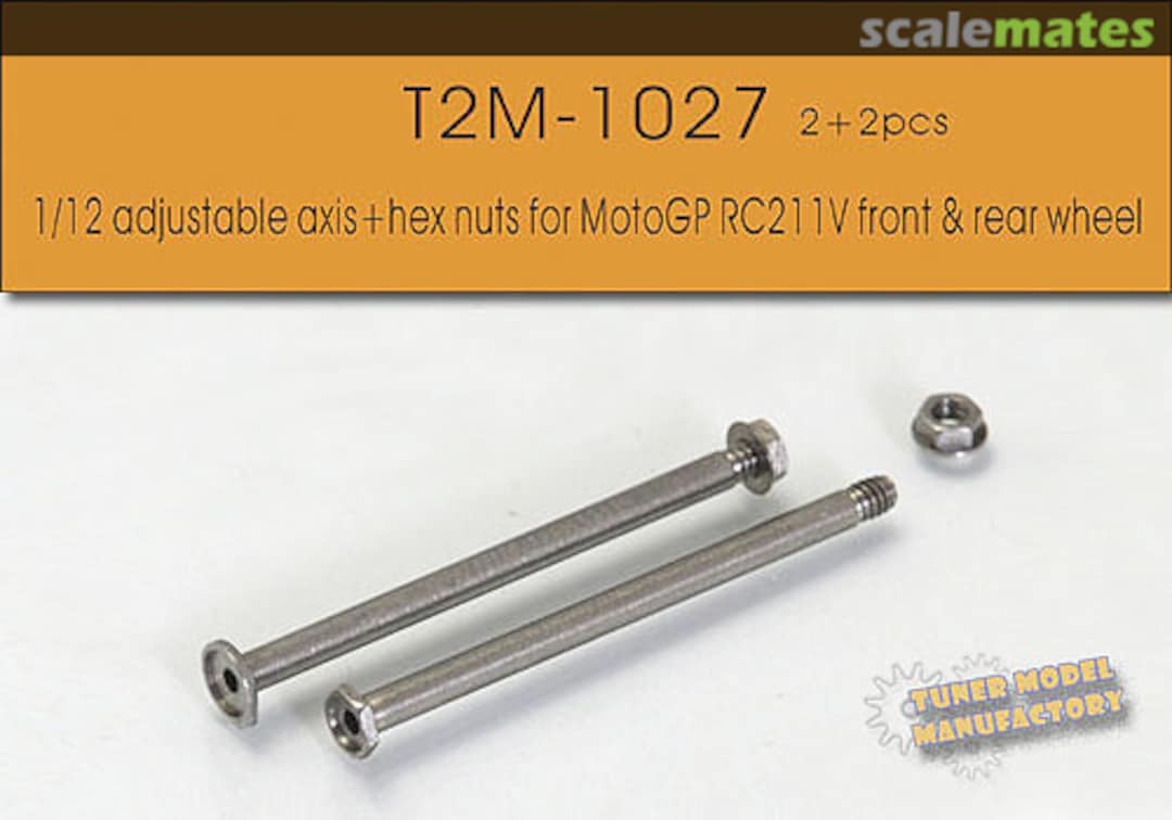 Boxart Honda RC211V - Adjustable Axles & Hex Nuts w/Flange T2M-1027 Tuner Model Manufactory