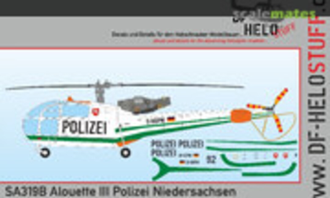 1:72 Alouette III "Polizei Niedersachsen" (DF HeloStuff DF20772) DF20772