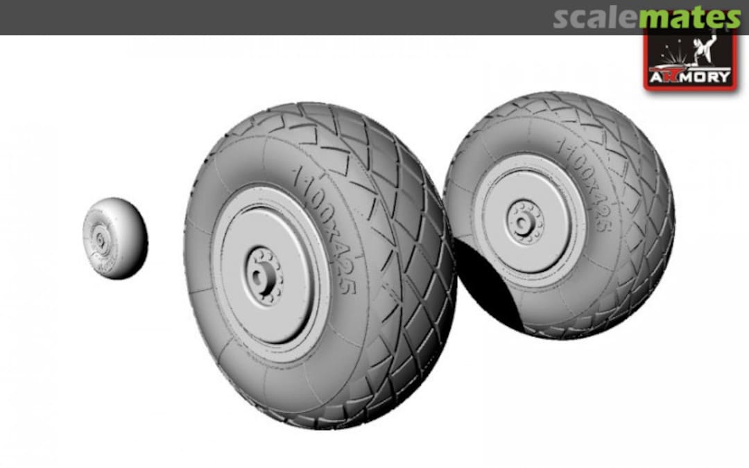 Boxart Tupolev Tu-2 wheels (late tires pattern) AW48001 Armory Boxart Tupolev Tu-2 wheels (late tires pattern) AW48001 Armory